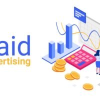 A frustrated marketer analyzing high ad spend with minimal ROI, representing the drawbacks of paid advertising in 2025