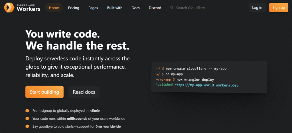cloudeflare workers tool